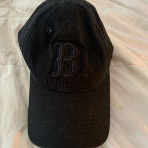 Black Boston Red Sox baseball hat